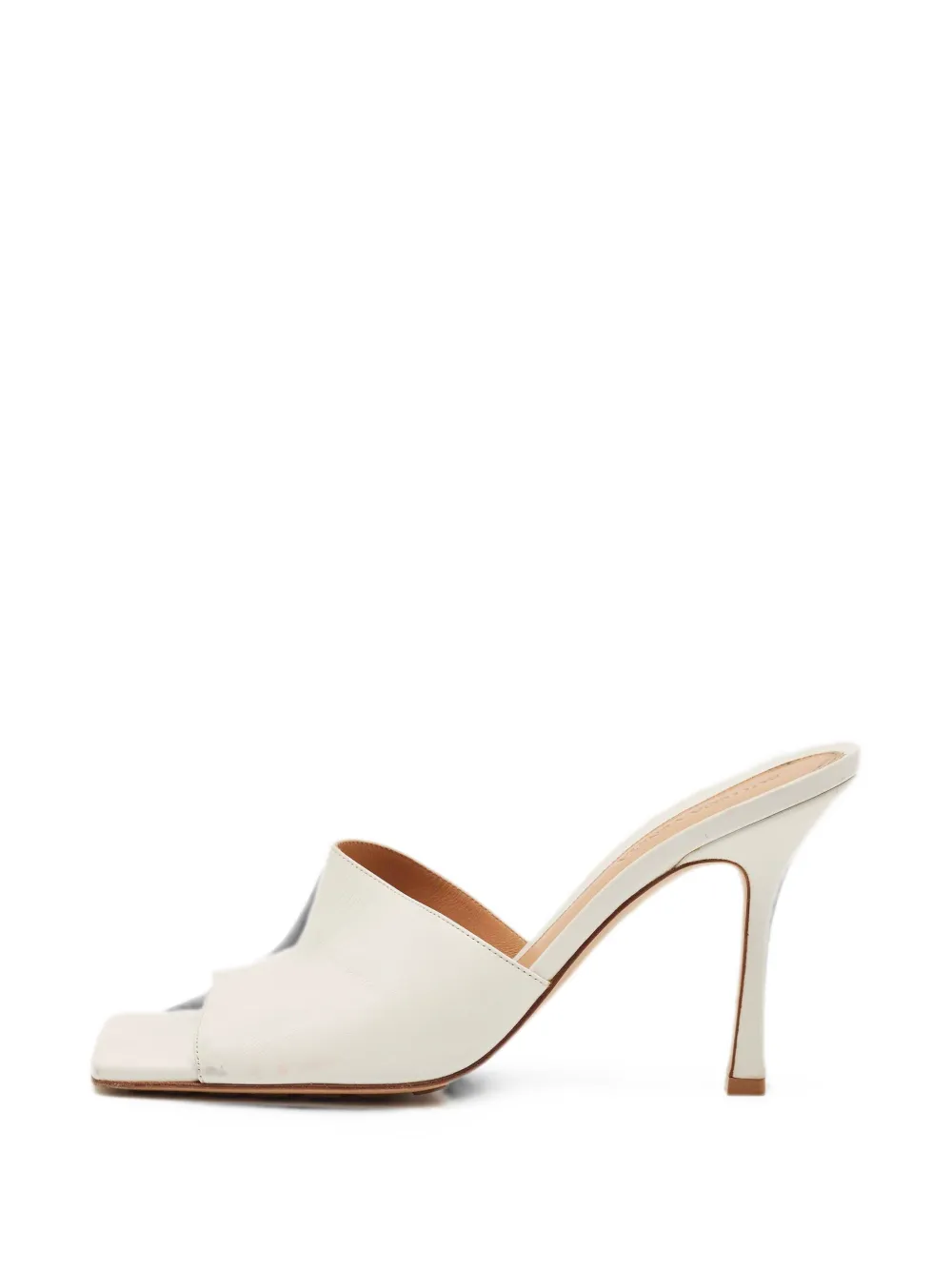 Bottega Veneta Pre-Owned Stretch square-toe sandals - Bianco