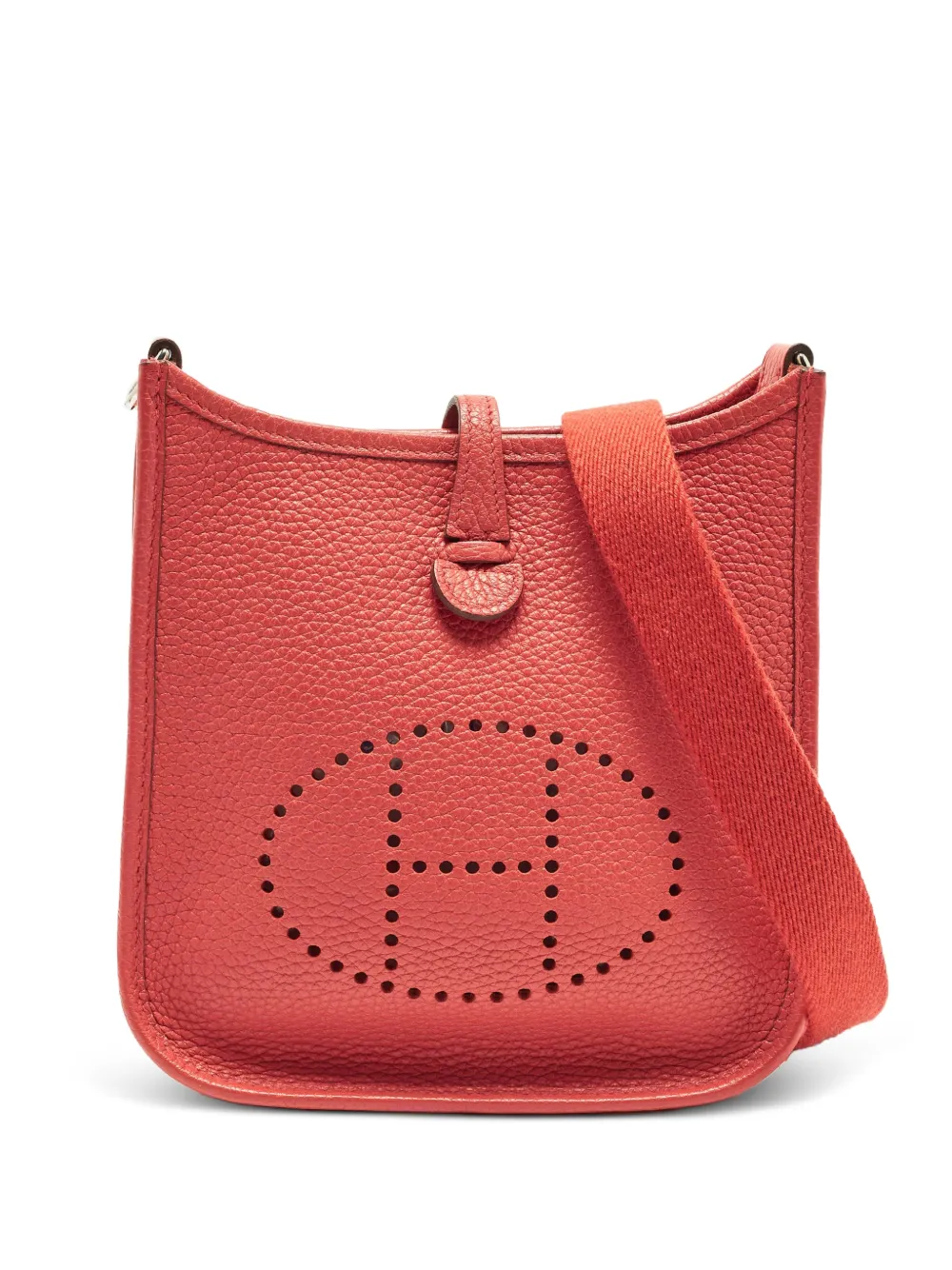 Hermès Pre-Owned Evelyne TPM Bougainvillier Taurillon Clemence crossbody bag - Rosso