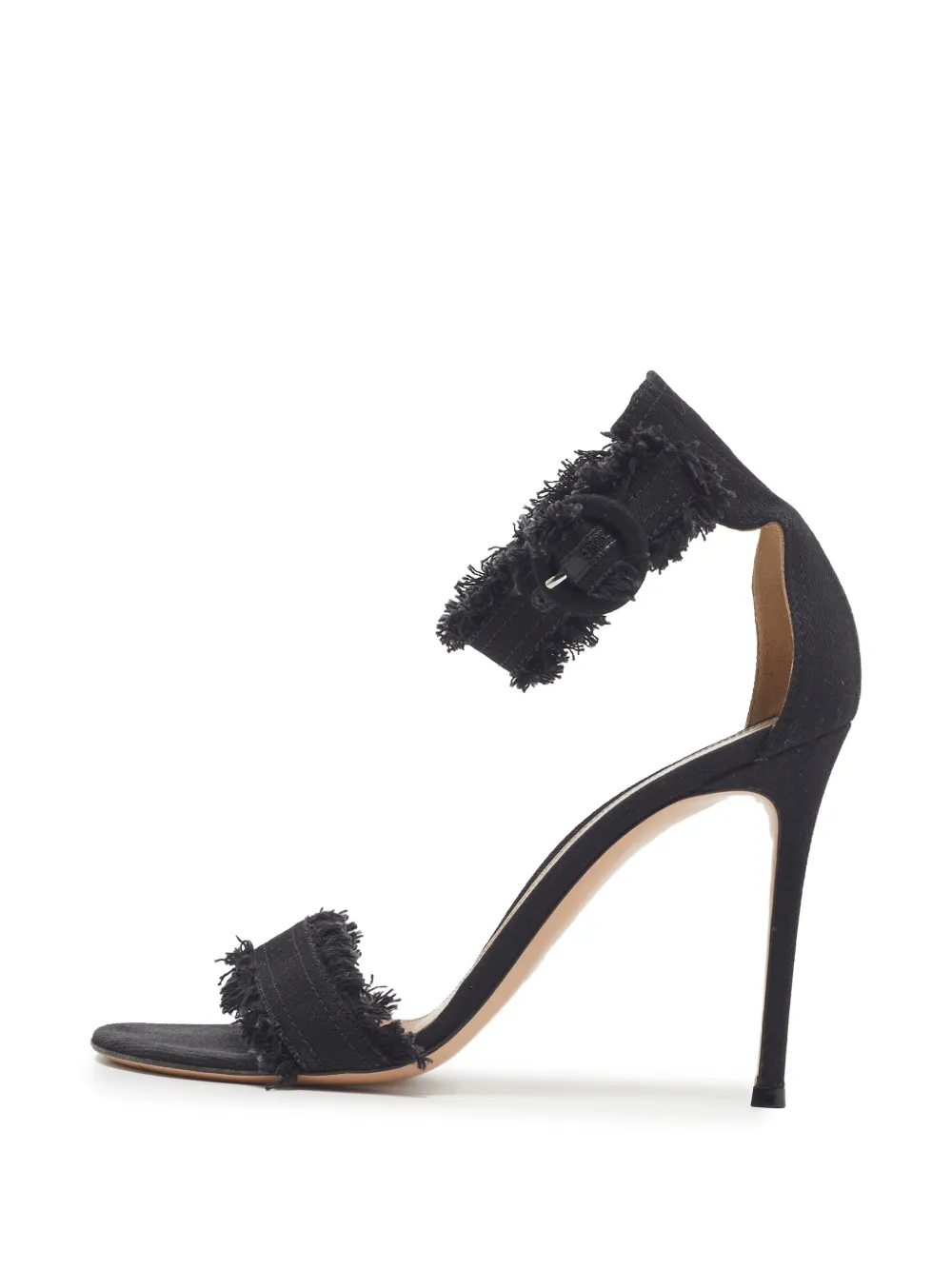 Gianvito Rossi Lola denm heeled sandals - Schwarz