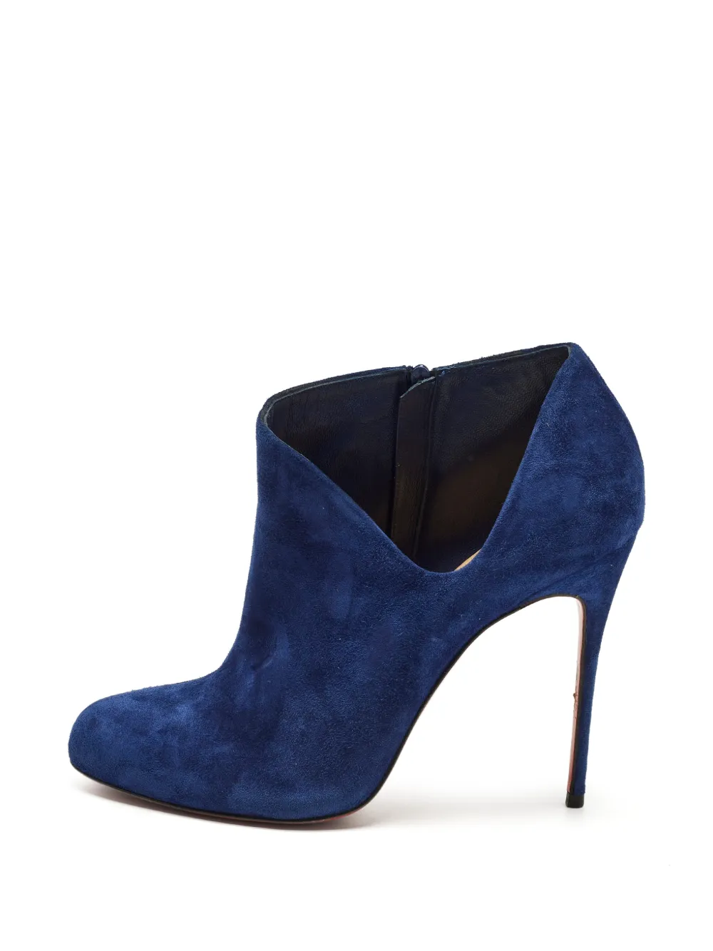 Christian Louboutin Pre-Owned Lisse cut-out ankle boots - Blau