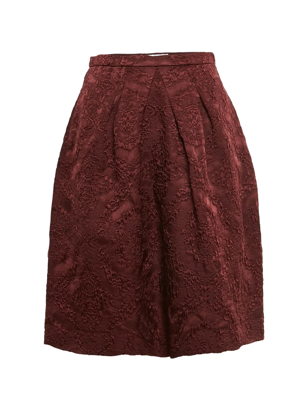 Christian Dior Pre-Owned jacquard flared skirt - Rosso