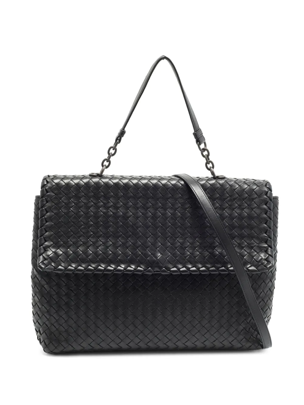Bottega Veneta Pre-Owned Olimpia Intrecciato tote bag - Nero