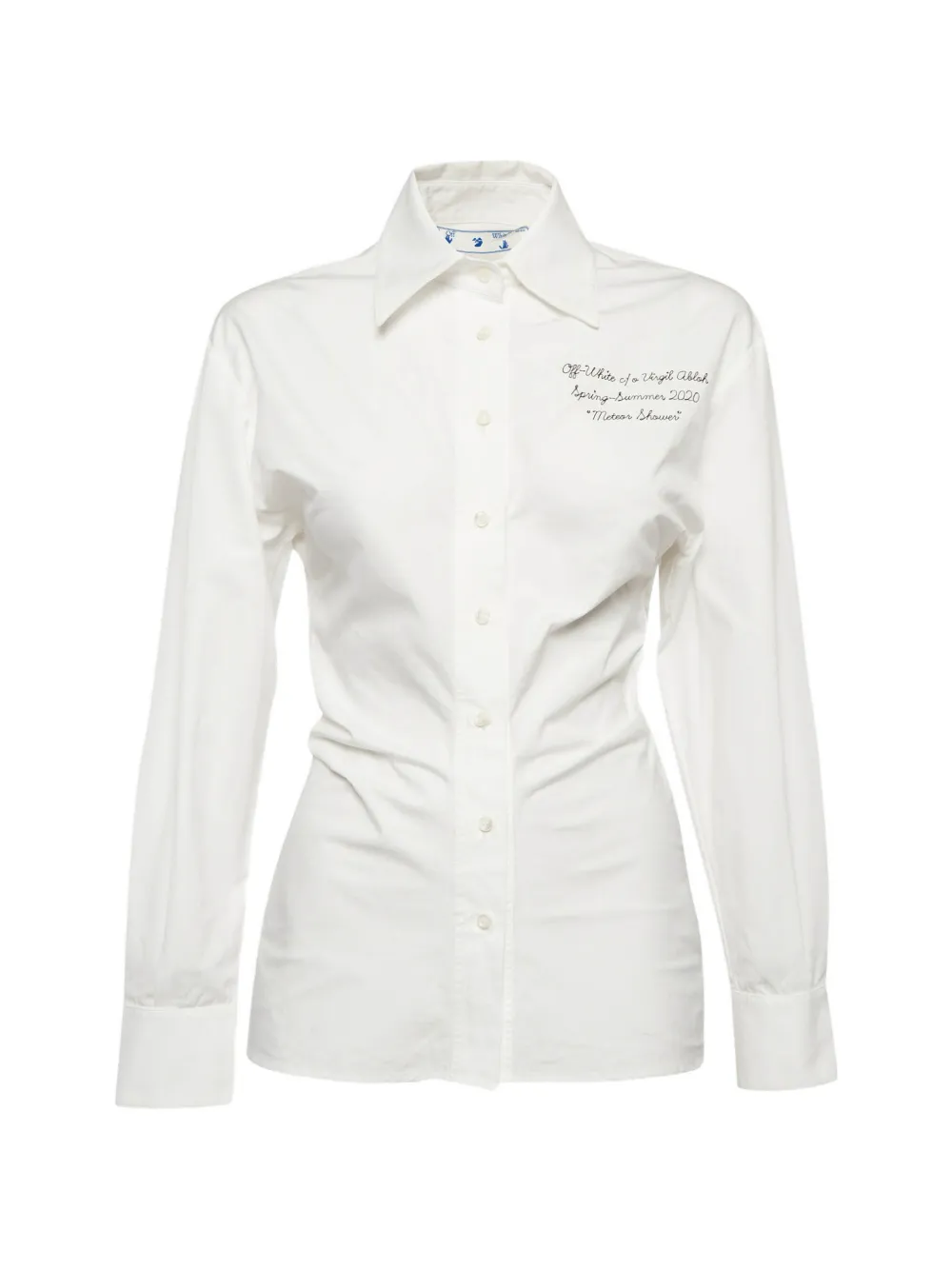 Off-White Pre-Owned 2020 embroidered shirt - Bianco