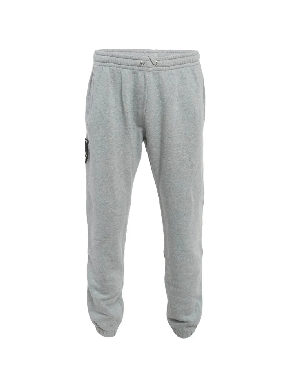 Pre-owned Gucci Tiger Applique Side-stripe Track Pants In Gray