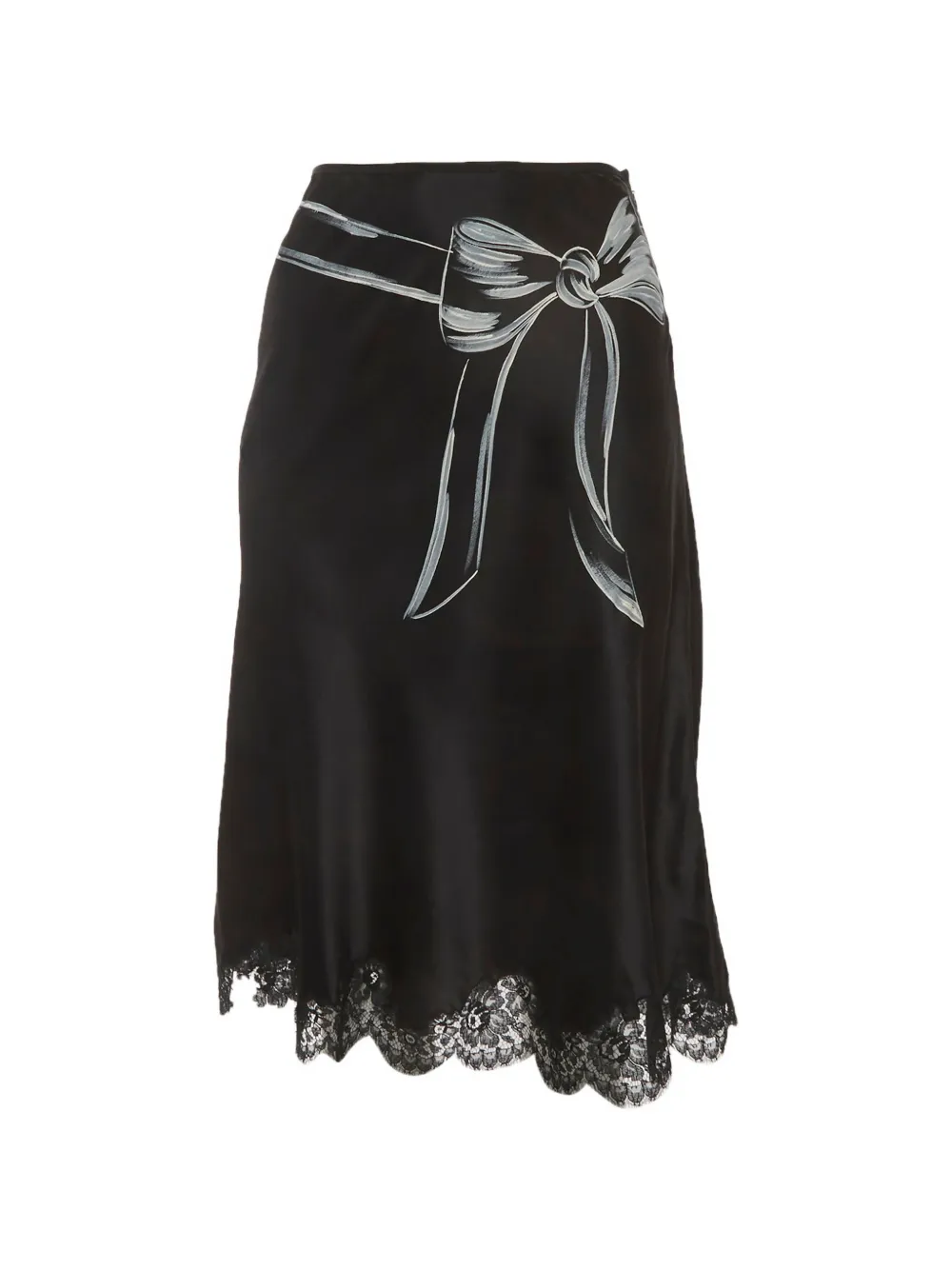 Moschino Pre-Owned Gonna con stampa - Nero
