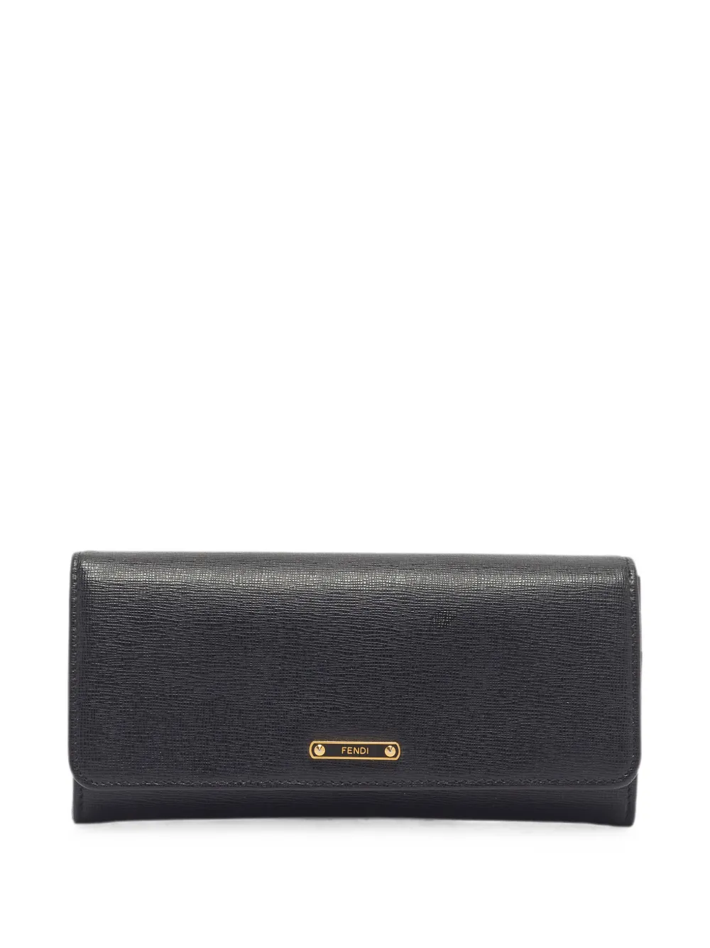 Fendi Pre-Owned Portafoglio con placca logo 2013 - Nero