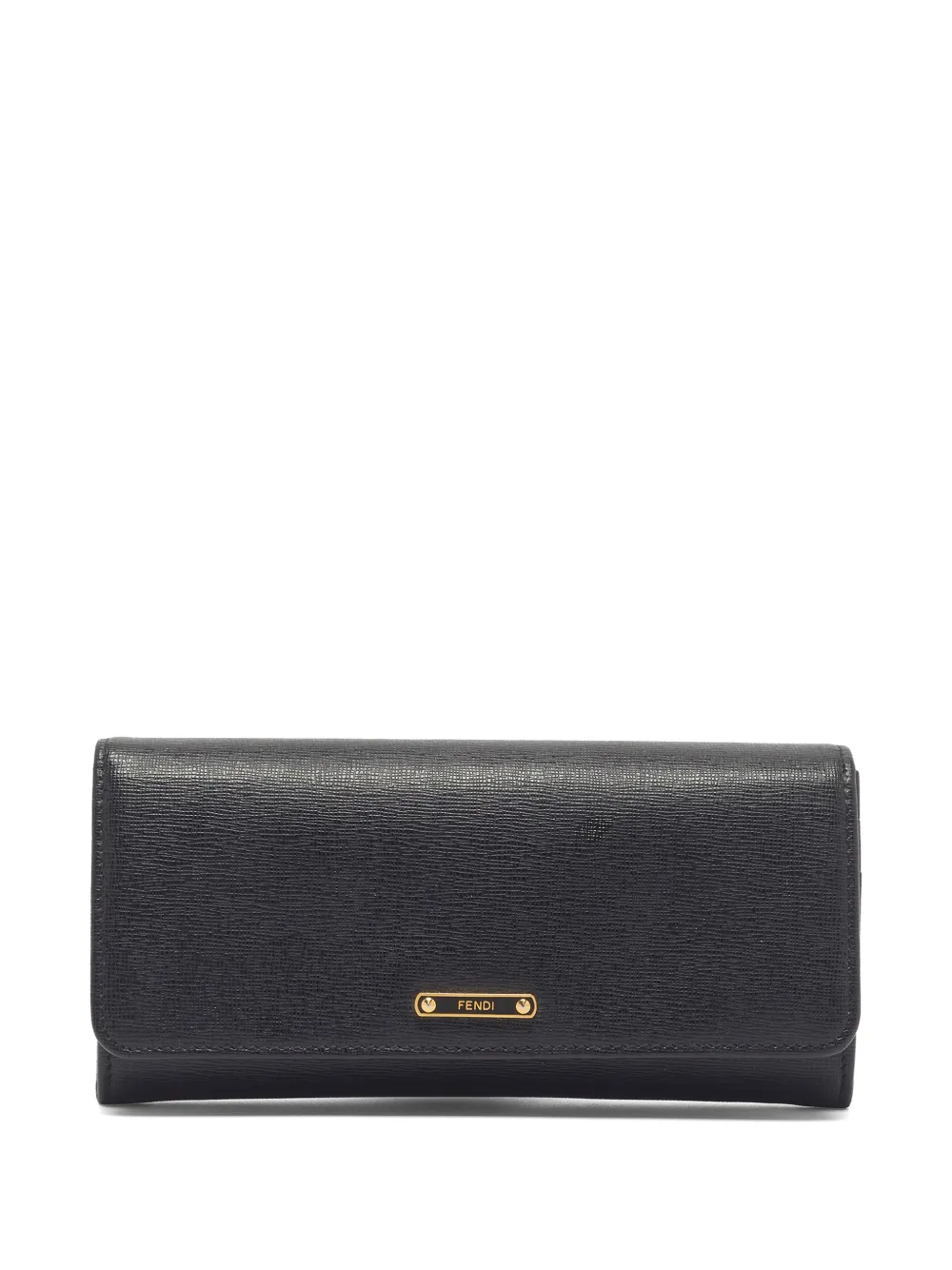 Fendi Pre-Owned Portafoglio con placca logo 2013 - Nero