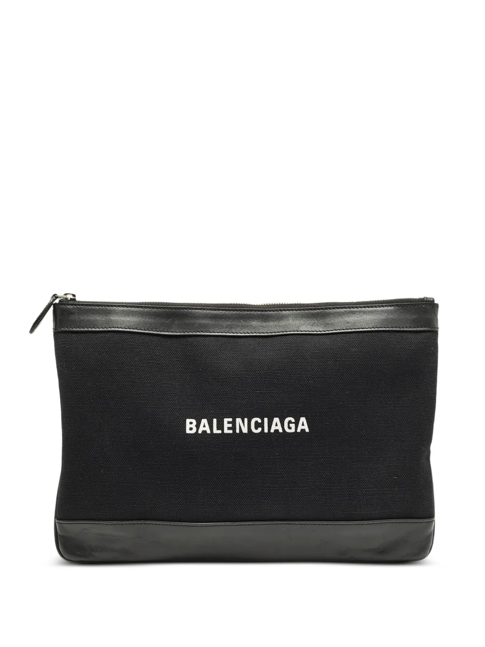 Balenciaga Pre-Owned Navy Clip pouch - Nero