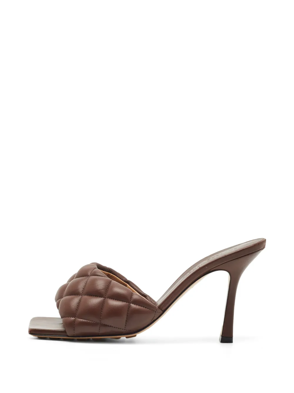 Bottega Veneta Pre-Owned Lido quilted leather sandals - Braun