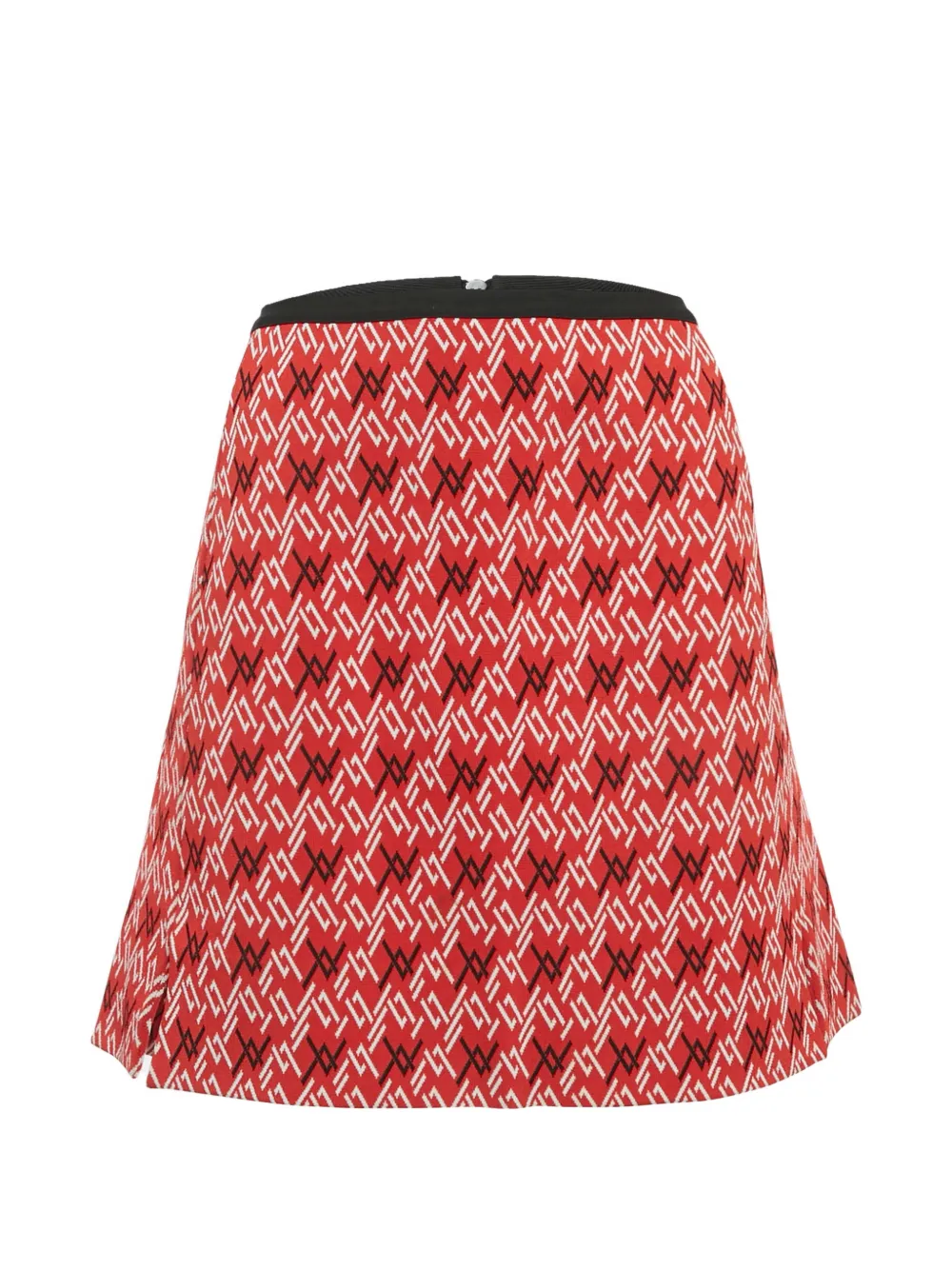 Louis Vuitton Pre-Owned patterned knitted midi skirt - Rosso