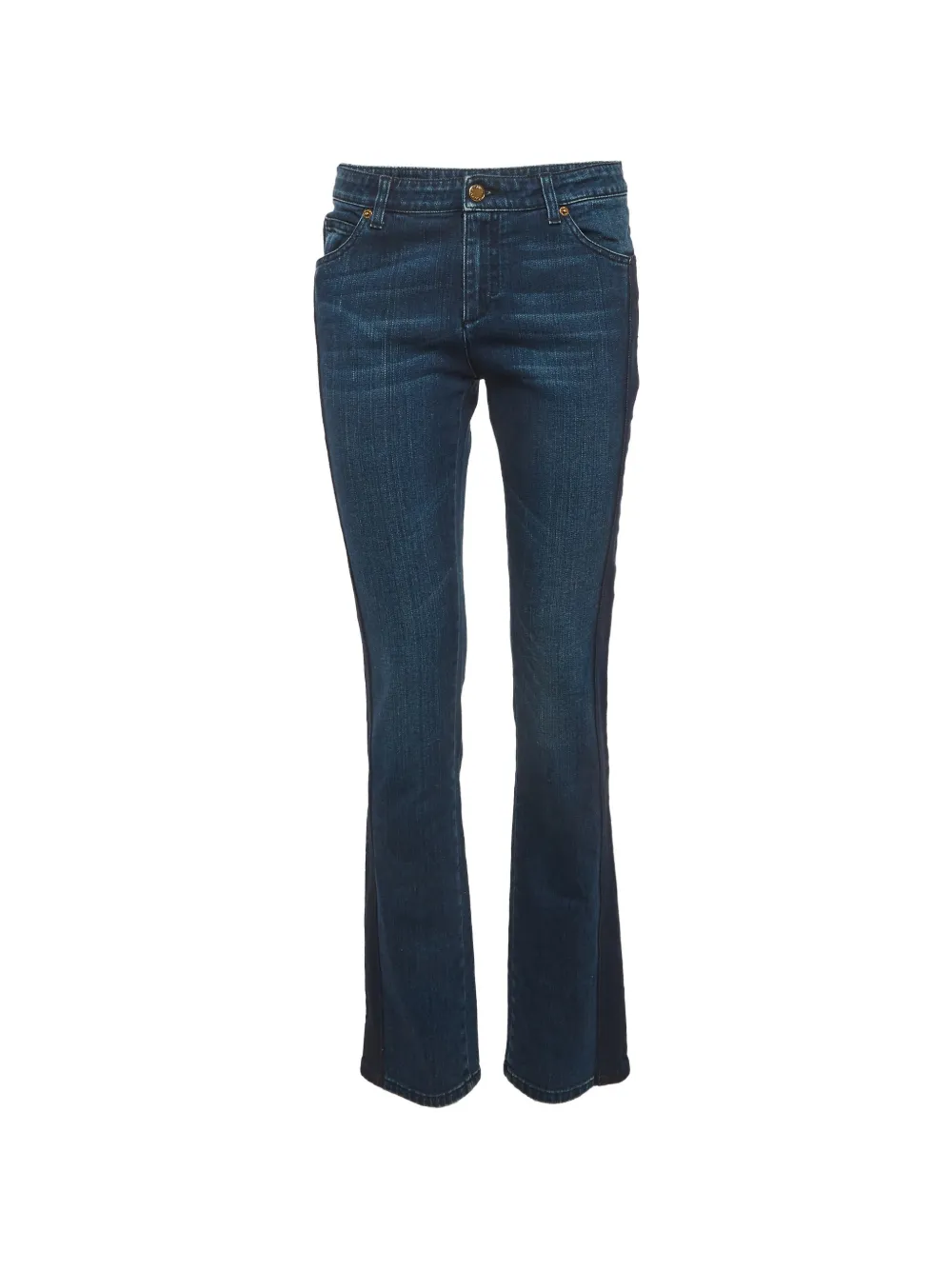 Louis Vuitton Pre-Owned zip-up skinny jeans - Blu