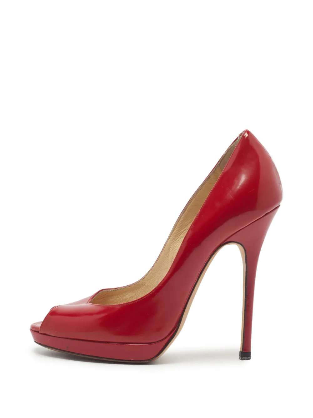 Jimmy Choo Pre-Owned Quiet peep-toe pumps - Rot