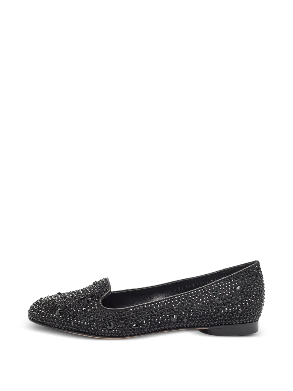 Gina crystal-embellished ballet flats - Schwarz