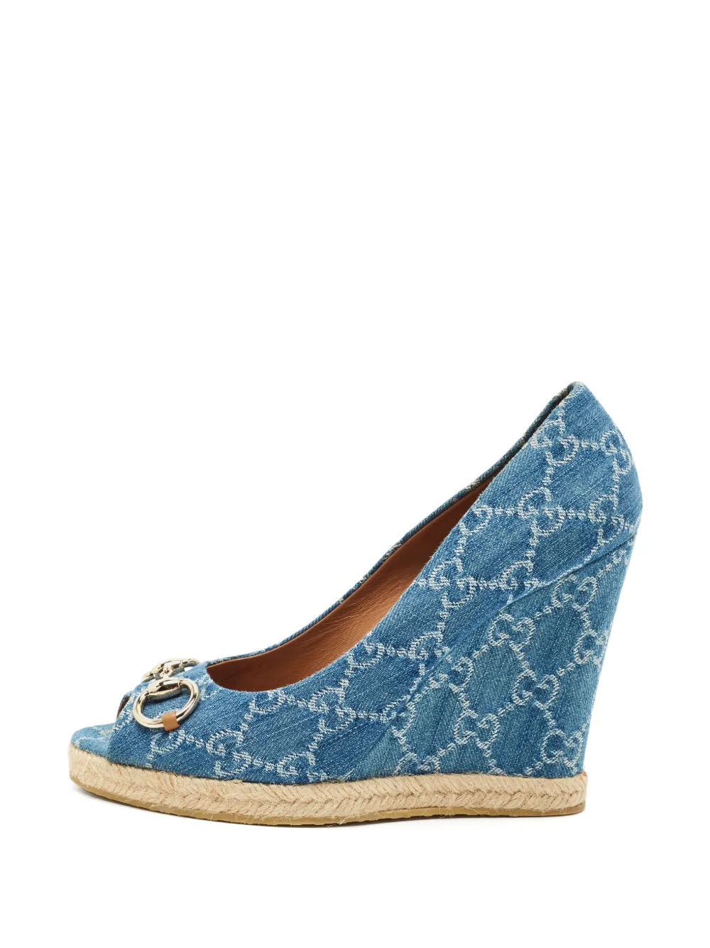 Gucci Pre-Owned Charlotte peep-toe pumps - Blau