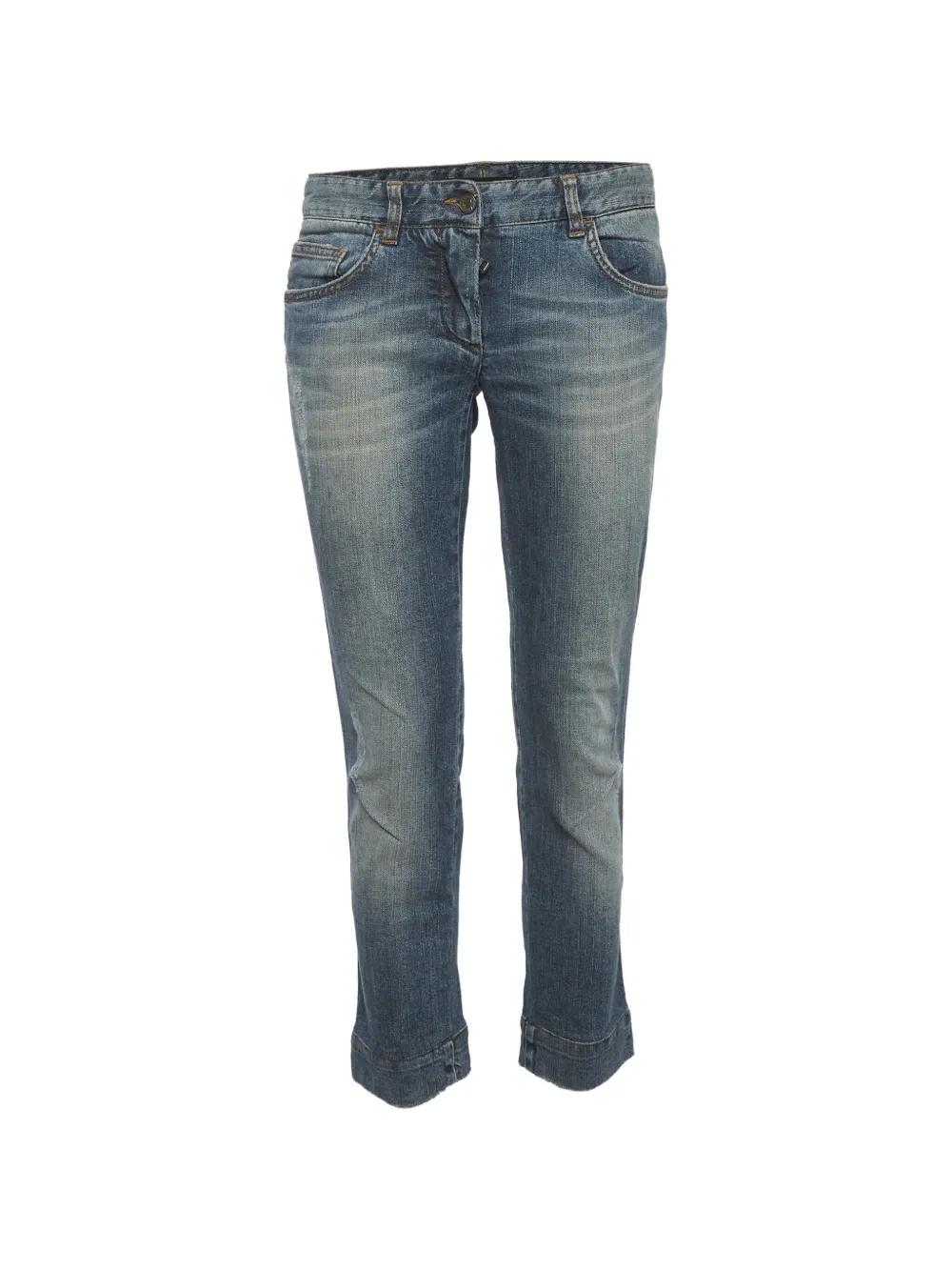 Pre-owned Dolce & Gabbana Cropped Jeans In Blue