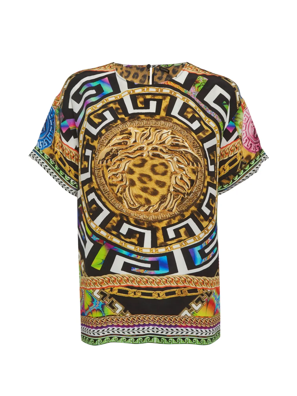 Versace Pre-Owned Medusa leopard-print top - Giallo