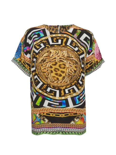 Versace Pre-Owned Medusa leopard-print top