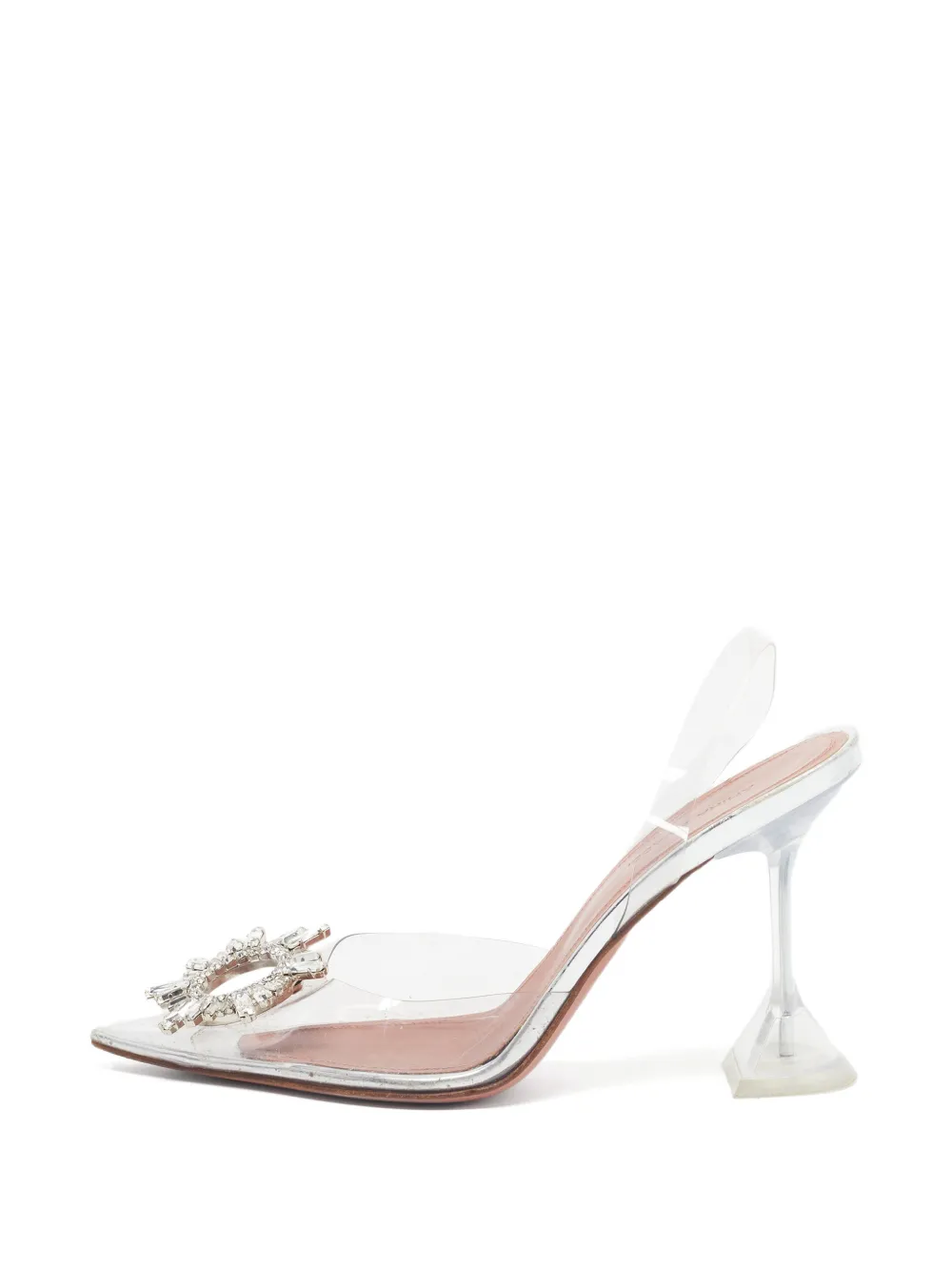 Amina Muaddi Begum slingback sandals - Weiß