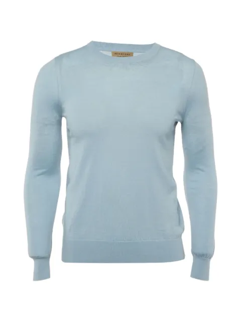 Burberry Pre-Owned sudadera con coderas a cuadros