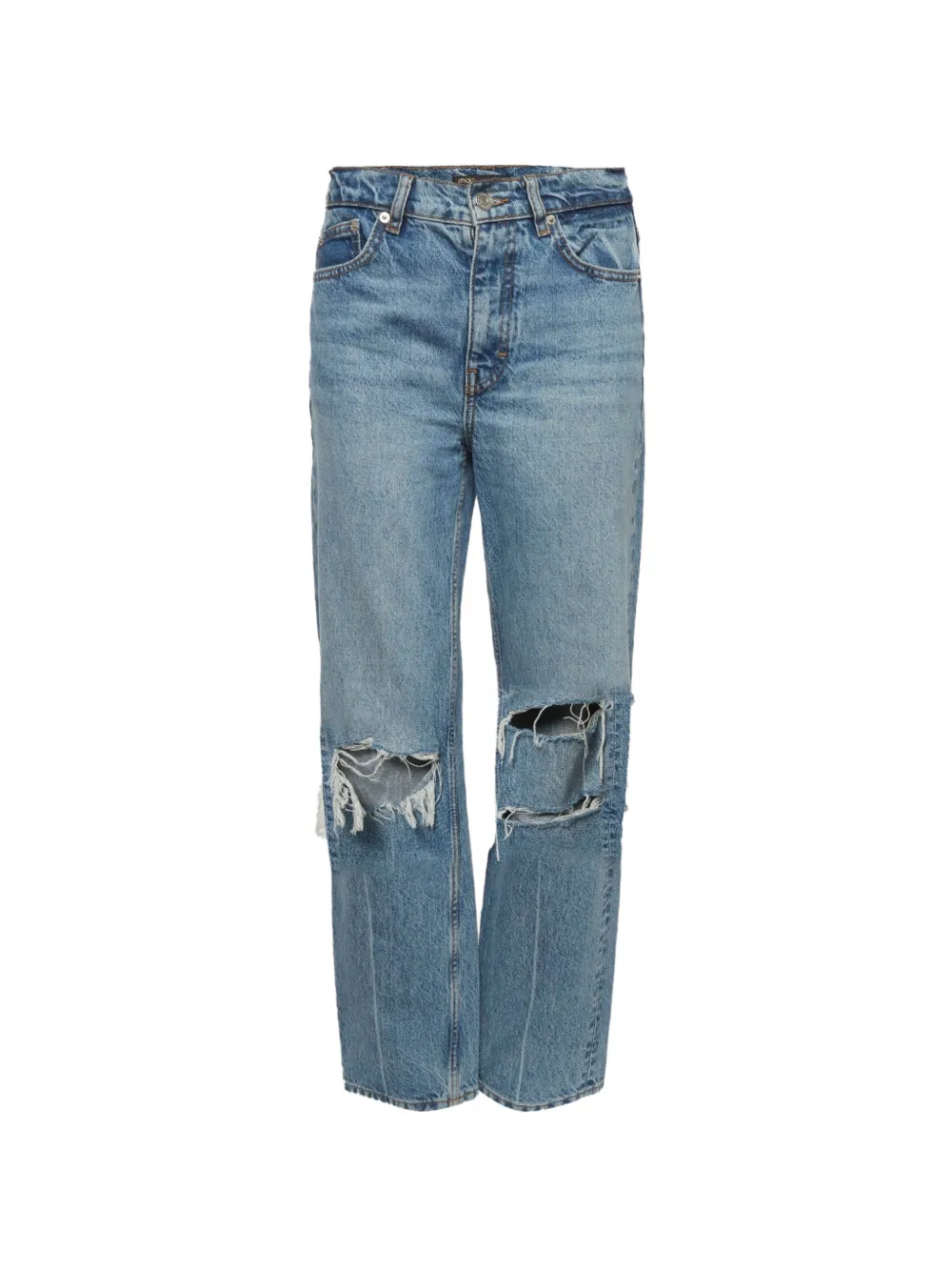 Maje ripped loose-fit jeans - Blu