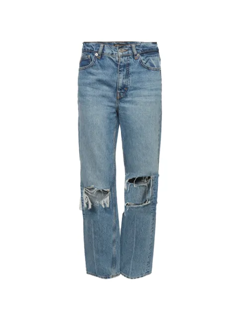 Maje ripped loose-fit jeans