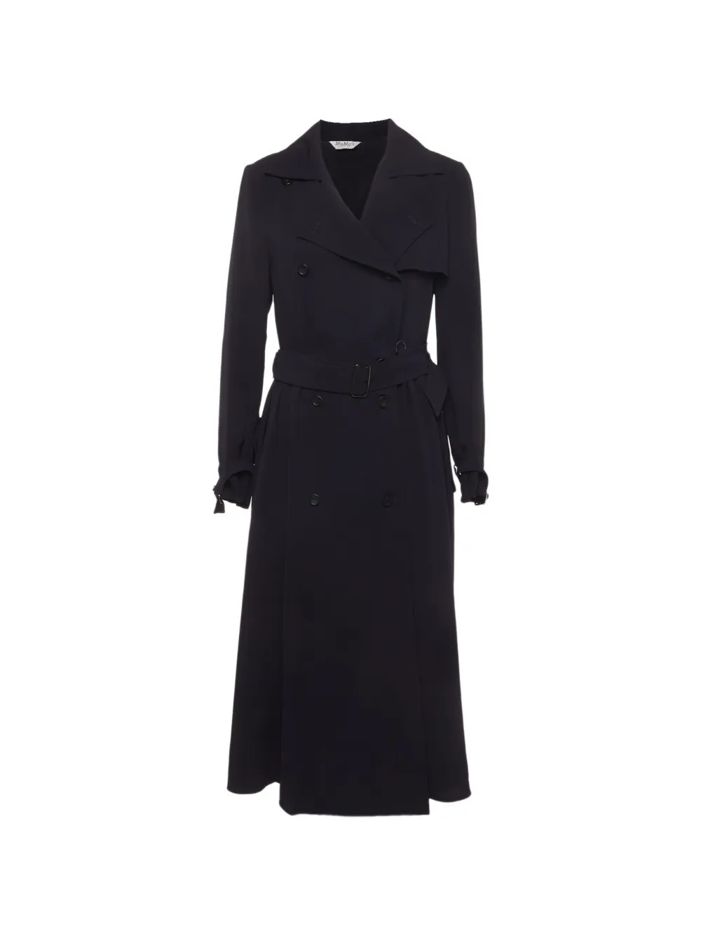 Max Mara belted double-breasted trench coat - Blau