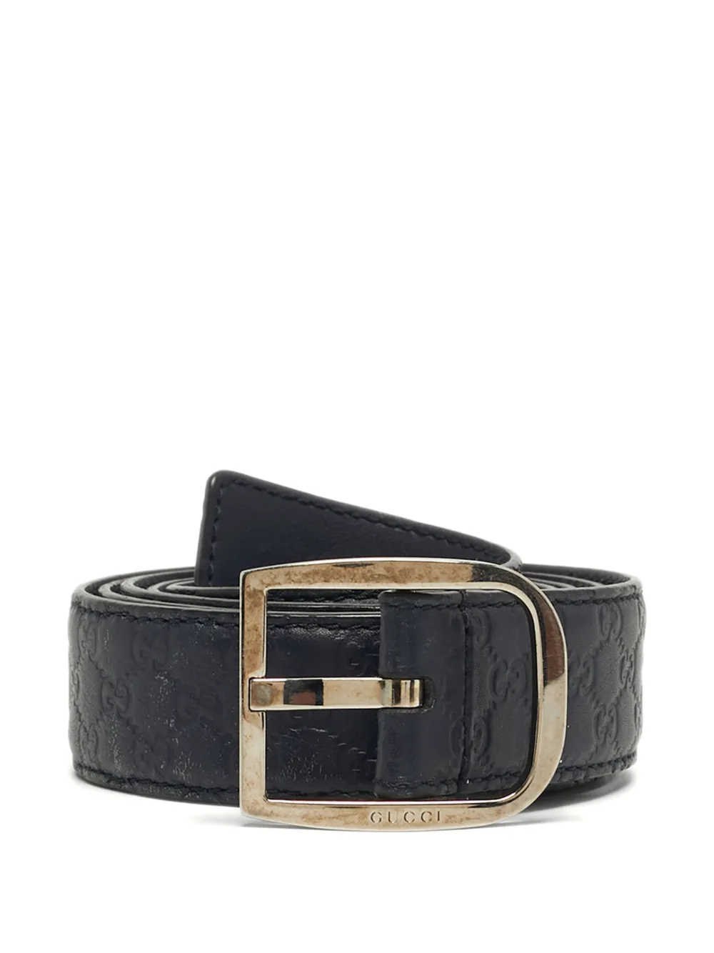 Gucci Pre-Owned leather belt - Blu