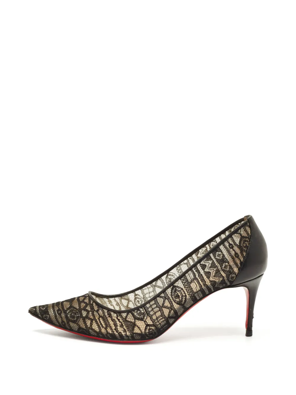 Christian Louboutin Pre-Owned Saramor lace heeled pumps - Schwarz