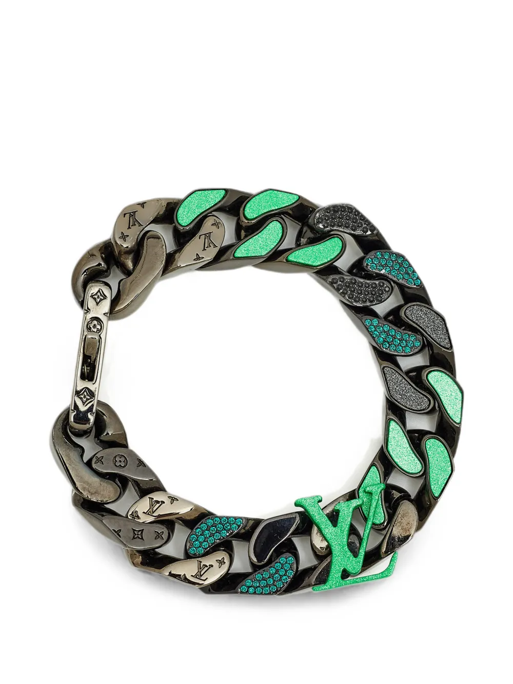 Louis Vuitton Pre-Owned logo-detail bracelet - Nero