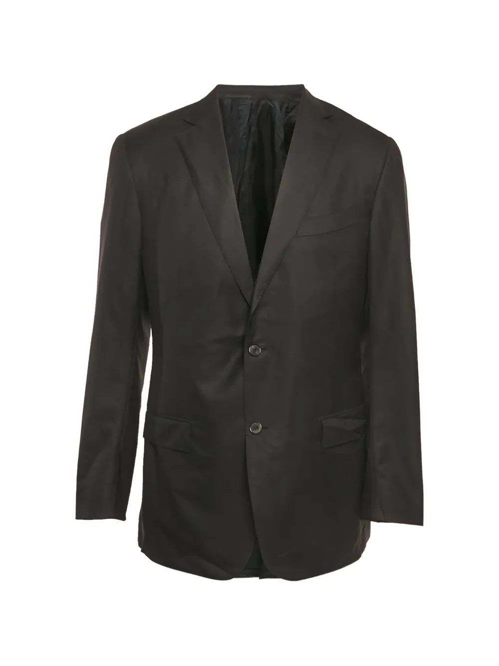 Ermenegildo Zegna Vintage long-sleeve wool blazer - Nero