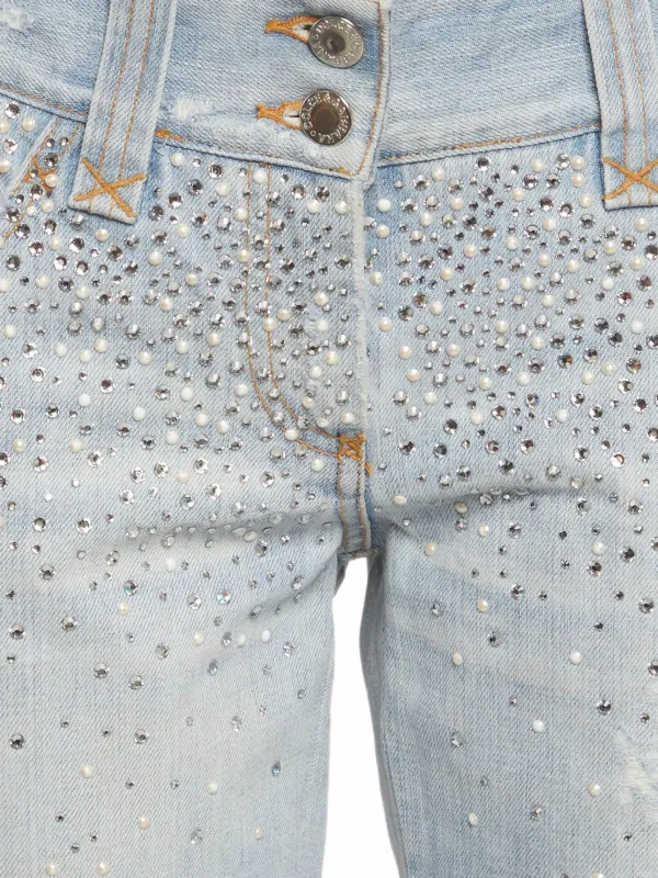 Dolce & Gabbana Pre-Owned ラインストーン ジーンズ | ブルー