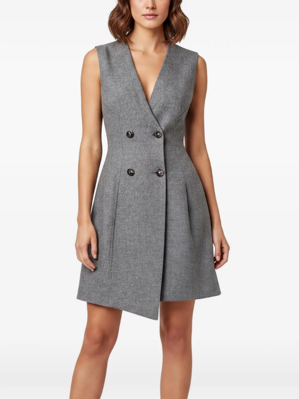 Ermanno Scervino Vintage double-breasted mini dress - Grigio