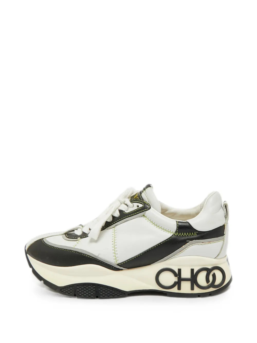 Jimmy Choo Pre-Owned Raine Sneakers mit Einsätzen - Weiß