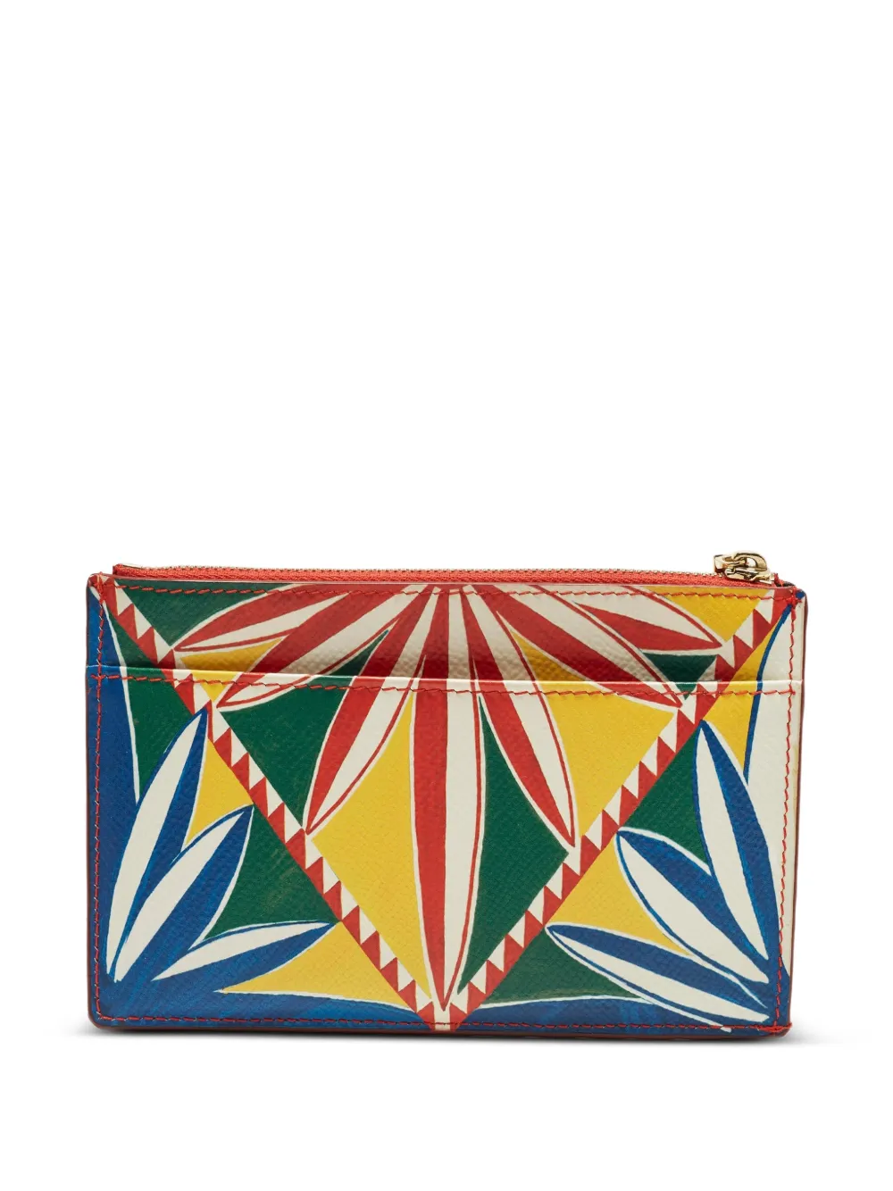 Dolce & Gabbana Pre-Owned Portacarte con stampa geometrica - Arancione