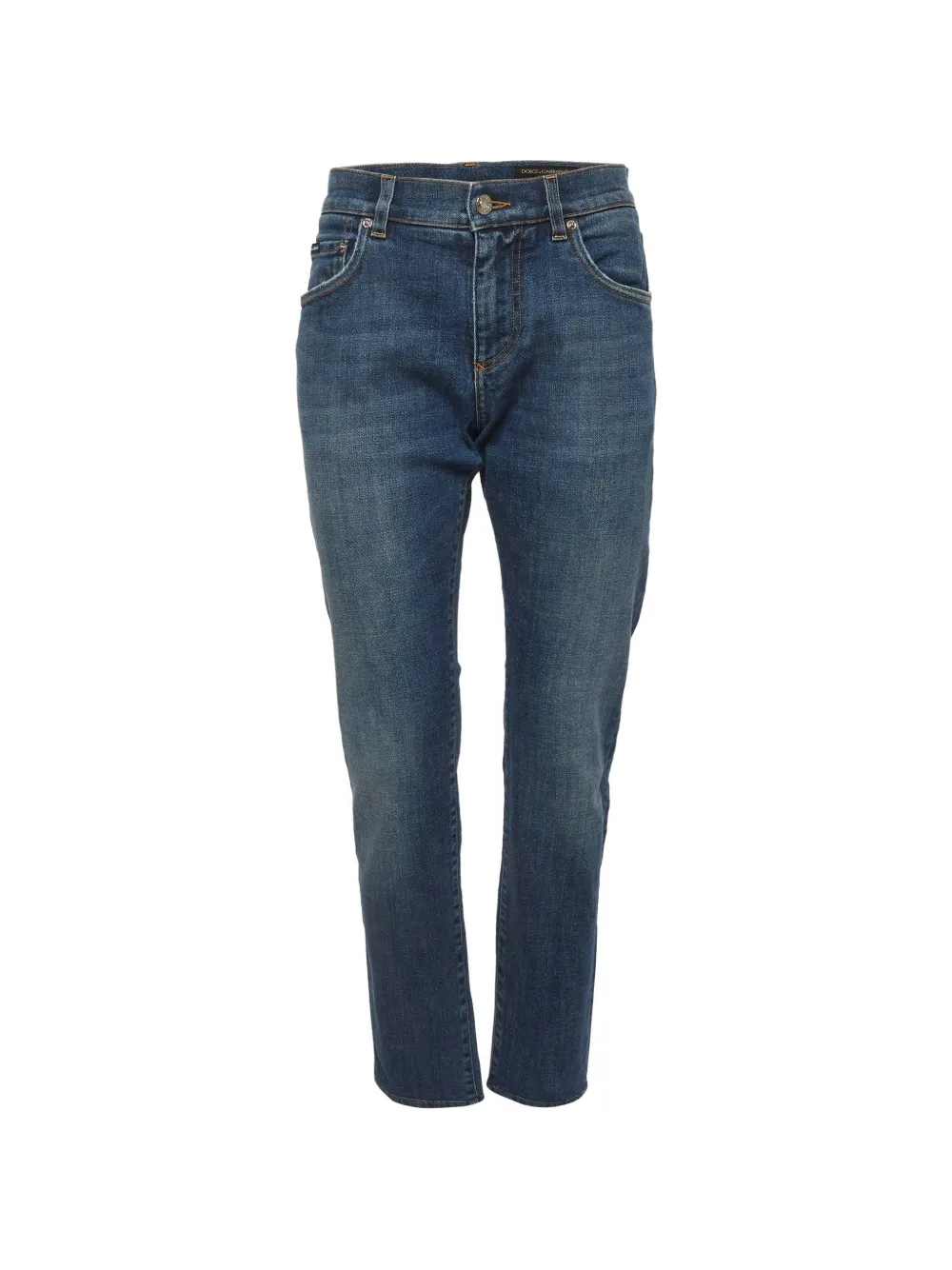 Dolce & Gabbana Pre-Owned faded-effect slim-fit jeans - Blu