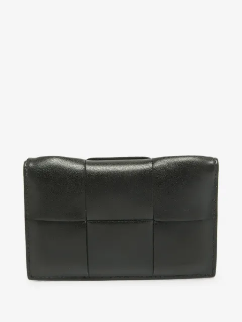 Bottega Veneta Pre-Owned porte-cartes en cuir Intrecciato Cassette