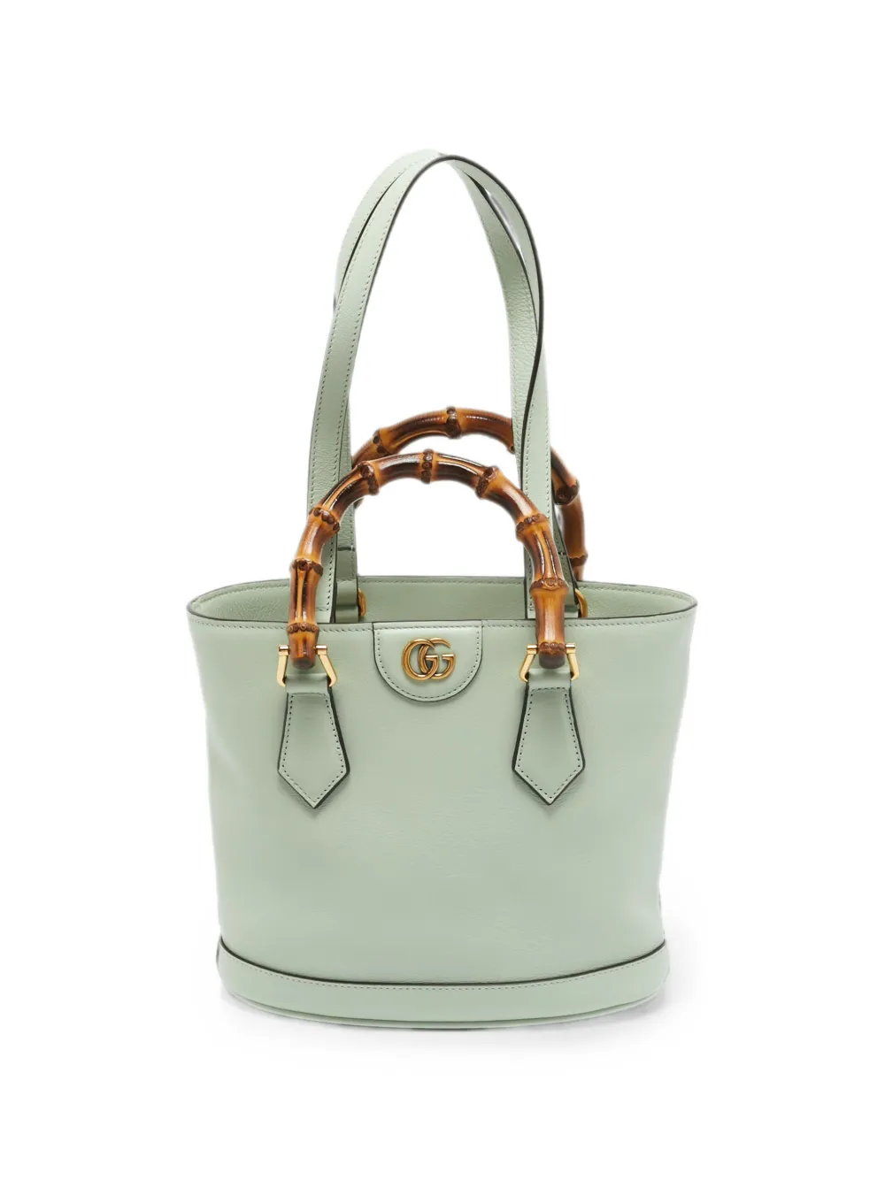 Gucci Pre-Owned Diana bamboo-handle tote bag - Verde