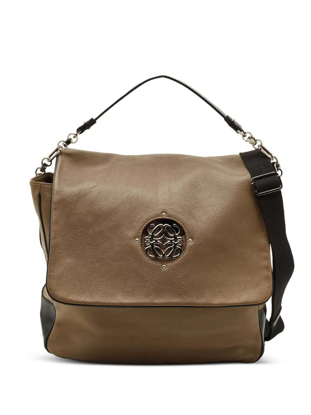 Loewe Pre-Owned Maia logo-plaque cross body bag - Toni neutri