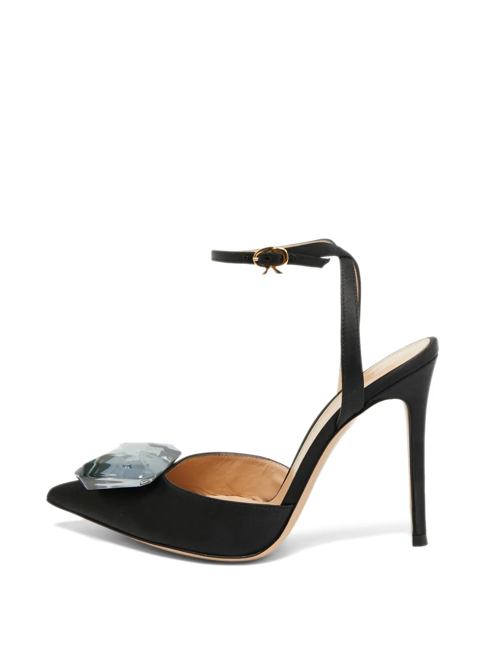 Gianvito Rossi Jaipur crystal-embellished pumps - Nero
