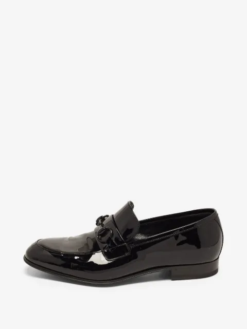 Gucci Pre-Owned Horsebit patent loafers