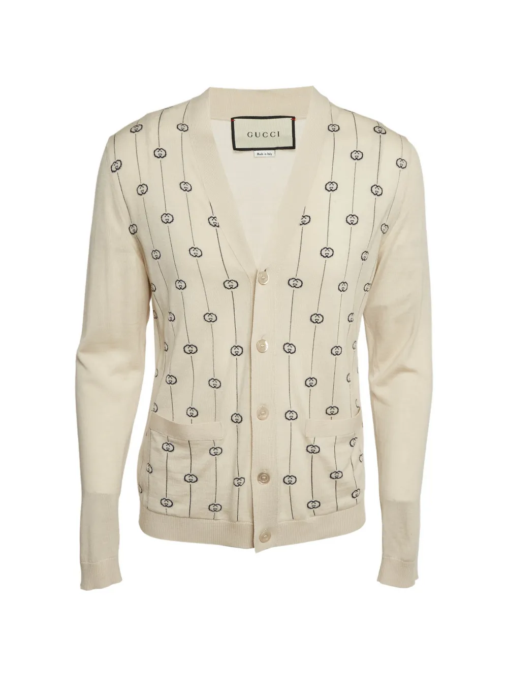 Gucci Pre-Owned GG Intarsia cardigan - Toni neutri
