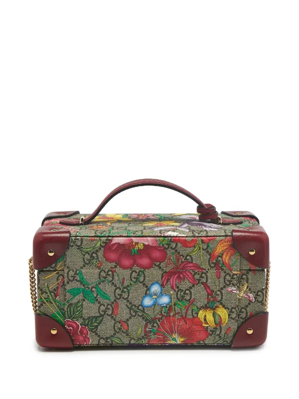 Gucci Pre-Owned Ophidia Flora GG Supreme Jewelry Box | Green