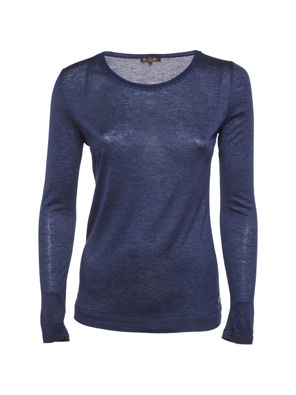 Louis Vuitton Pre-Owned crew-neck long-sleeve T-shirt - Blu