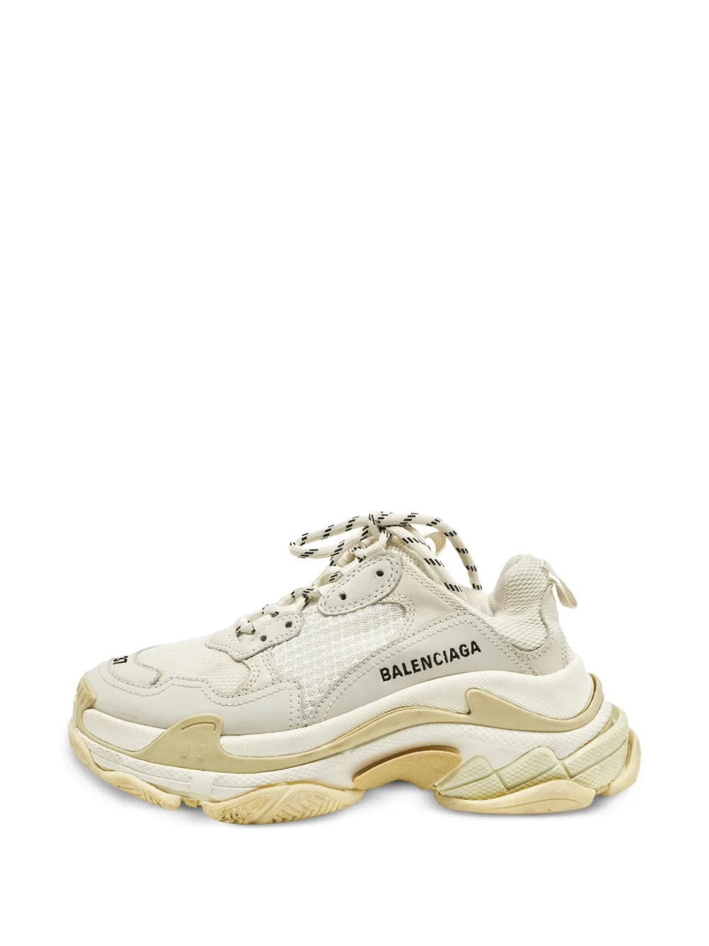 Balenciaga Pre-Owned Triple S panelled sneakers - Bianco