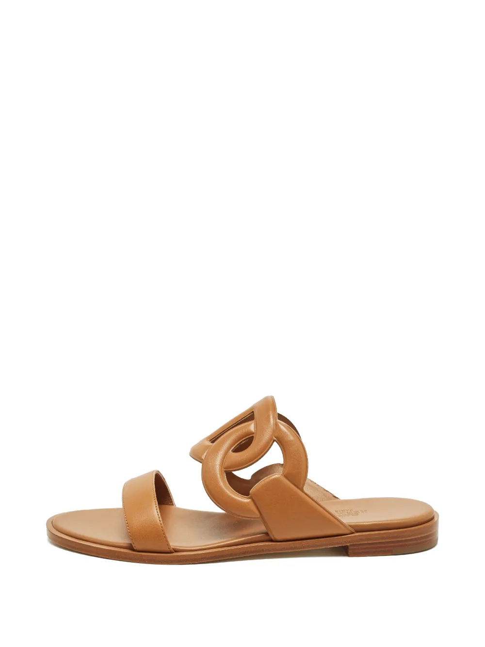 Hermès Pre-Owned Lagune interlocking-link sandals - Braun