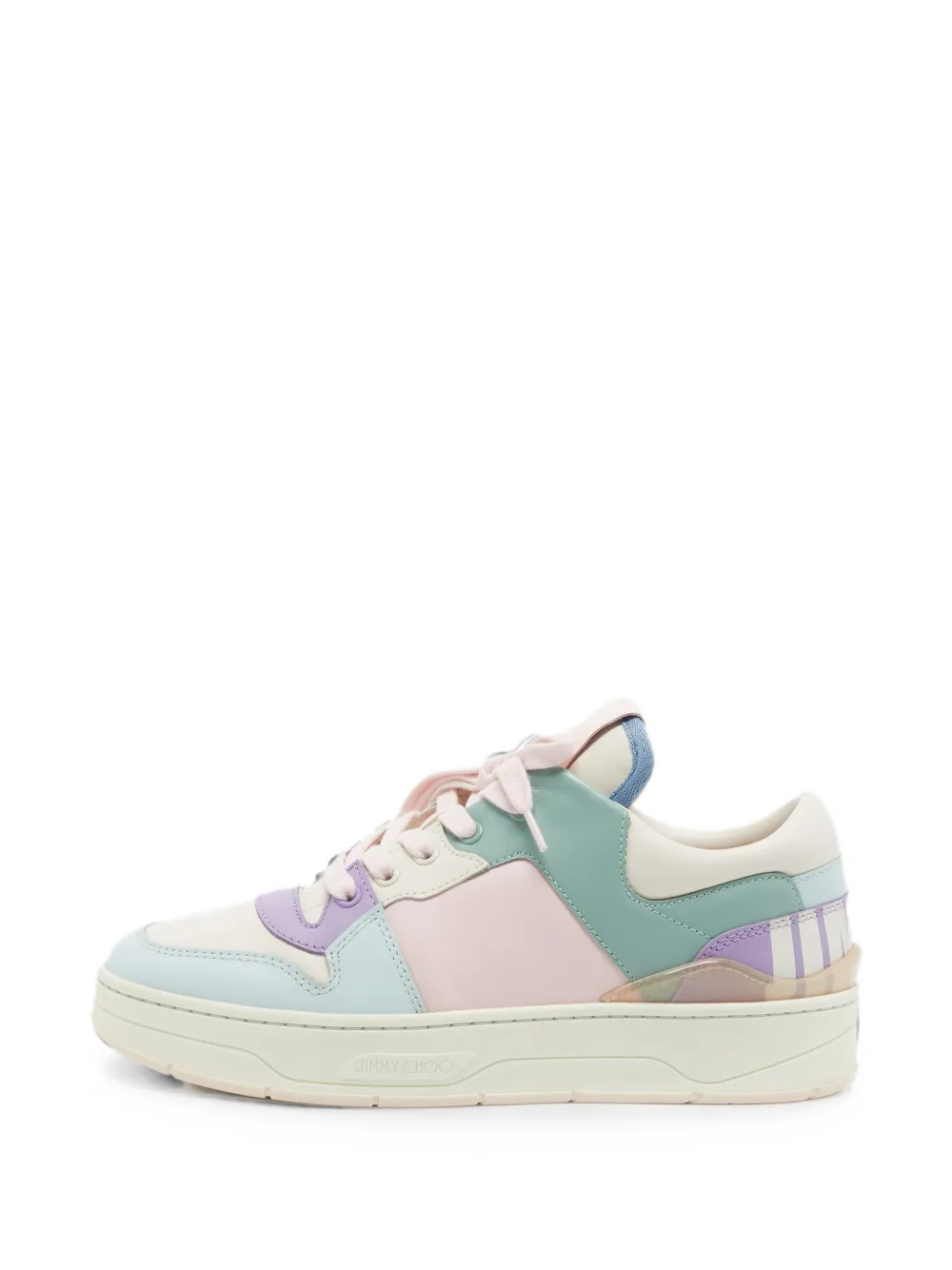 Jimmy Choo Pre-Owned Florent/F leather sneakers - Rosa