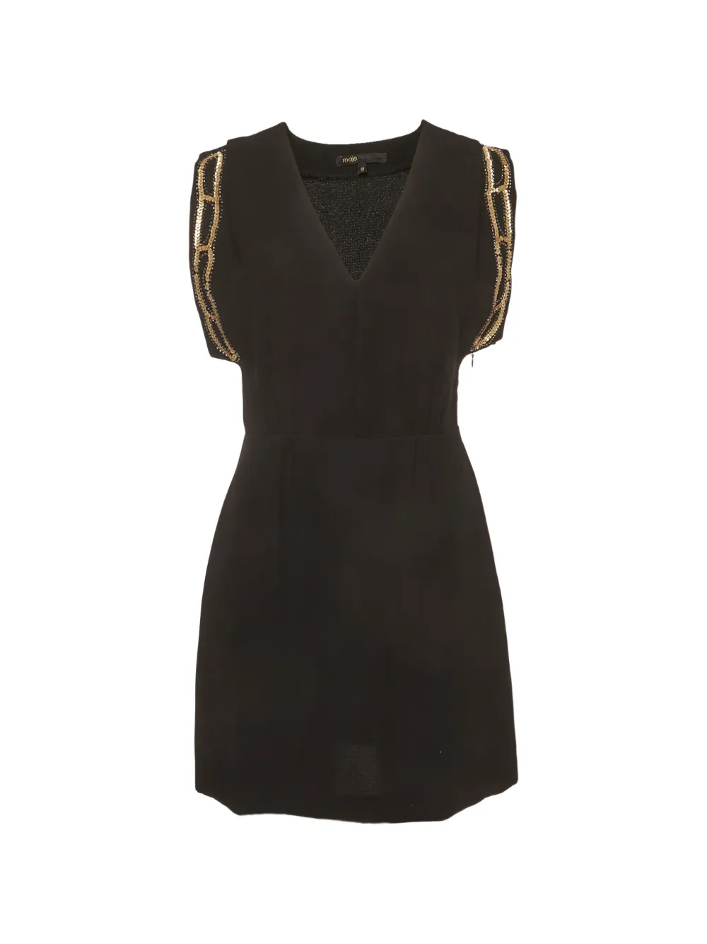 Maje Verziertes Rivera Kleid - Schwarz