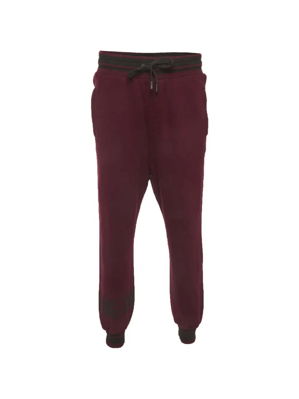Dolce & Gabbana Pre-Owned Joggers affusolati con coulisse - Rosso