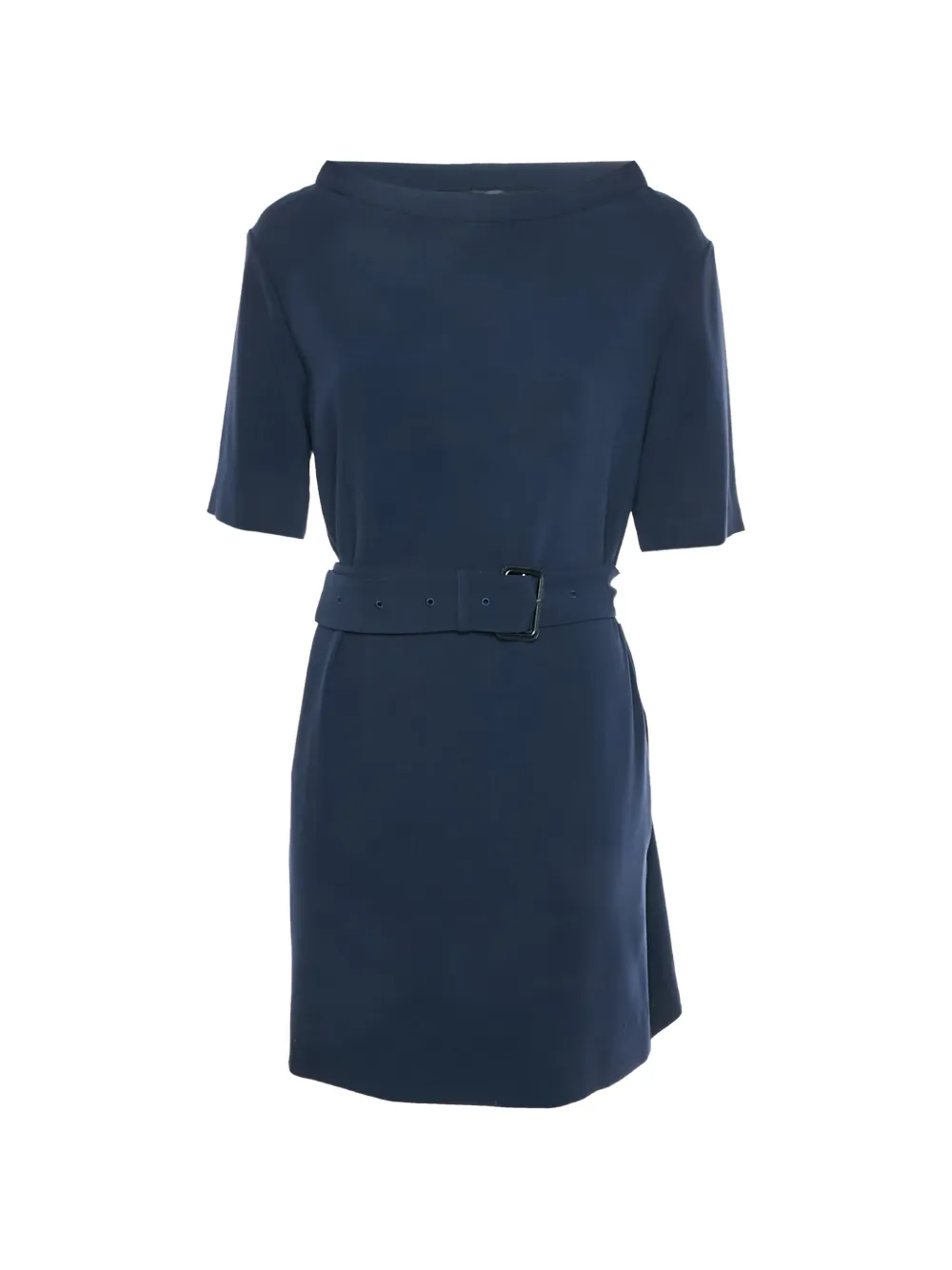 Burberry Pre-Owned Kreppkleid mit Gürtel - Blau
