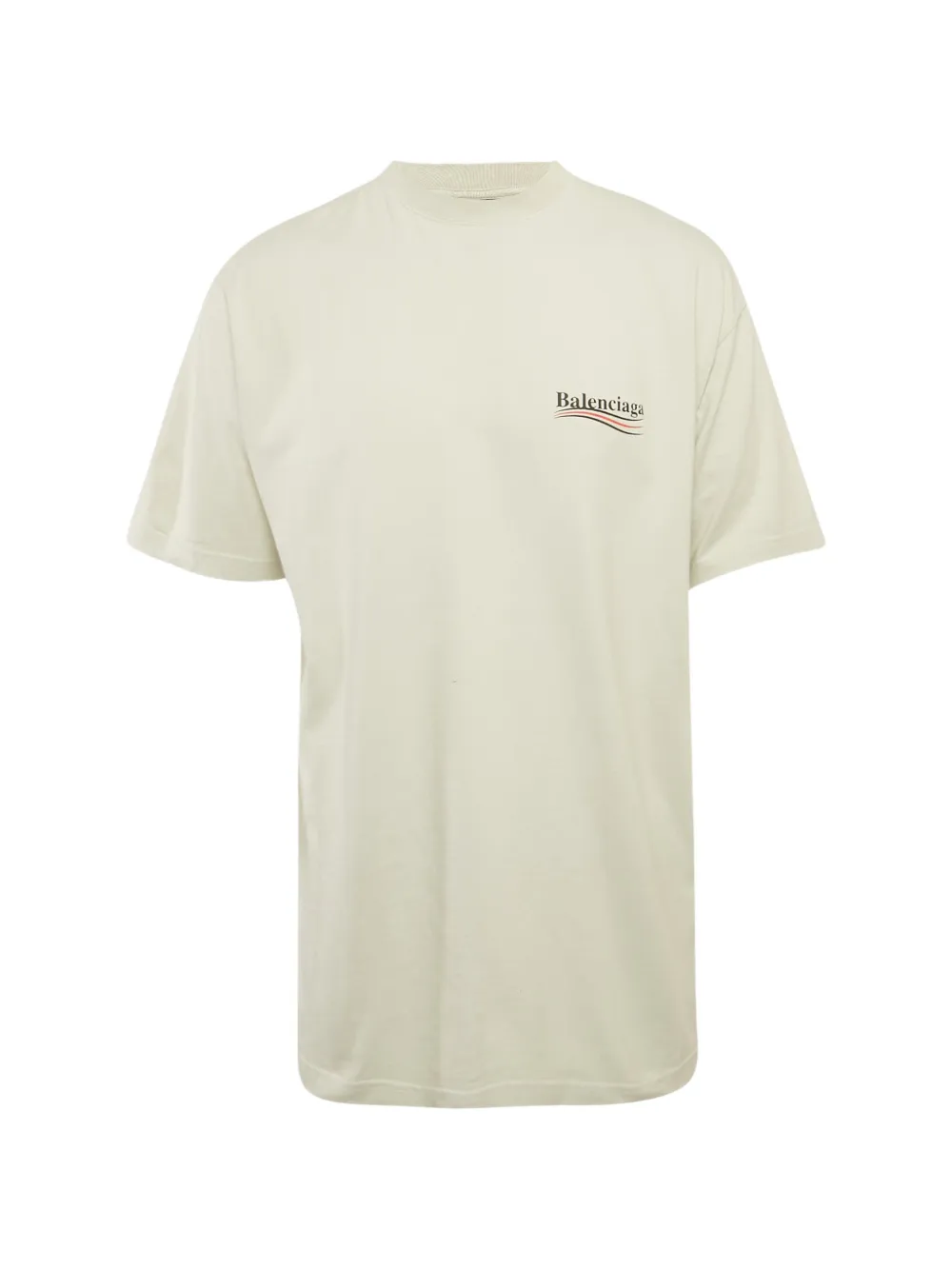 Balenciaga Pre-Owned Political Campaign print short-sleeve T-shirt - Toni neutri
